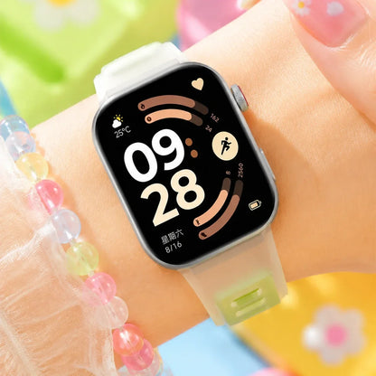 Candy Color Transparent Silicone Strap for Xiaomi 10Pro/9Pro/8Pro REDMI Watch 6 5 4 Special Edition, Waterproof Sport Band