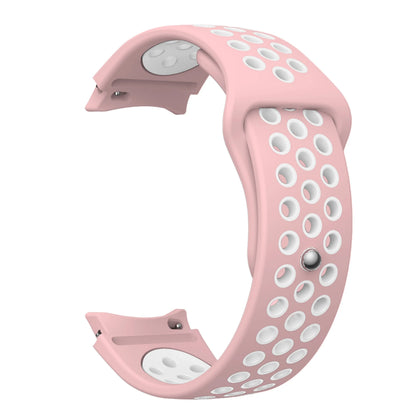 Sport-Uhrenarmband aus Silikon mit atmungsaktiven Löchern, zweifarbig, für Samsung Galaxy Watch 7/FE/6/5/4, atmungsaktives Sport-Design