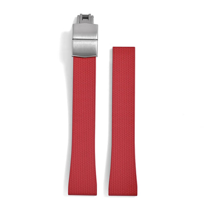 Original Stripess CTS FKM 20mm rubber watch strap for d-elug FKM CTS quick release watch strap silver butterfly buckle cut to size