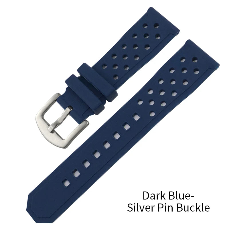 Bracelet de montre en silicone 22 mm 21 mm 20 mm pour Tag Heuer F1 Seiko SKX 5 Oris Divers Sports Watch Series Accessoires Bracelet de montre en caoutchouc