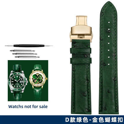 Green butterfly watch strap, 12mm, 14mm, 16mm, 18mm, 20mm, 22mm, high quality, casual, business, watch strap, watch accessories