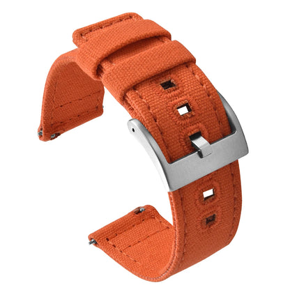 Universal Nylon Watch Strap, 20mm 22mm Quick Release Durable Retro Canvas Sport Belt for Omega Seiko Cartier