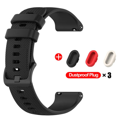 Cinturino per orologio in silicone per Garmin Venu 4/3/2/2s, 18mm 20mm 22mm, per Garmin Vivoactive 6/5/4/3/Forerunner 245