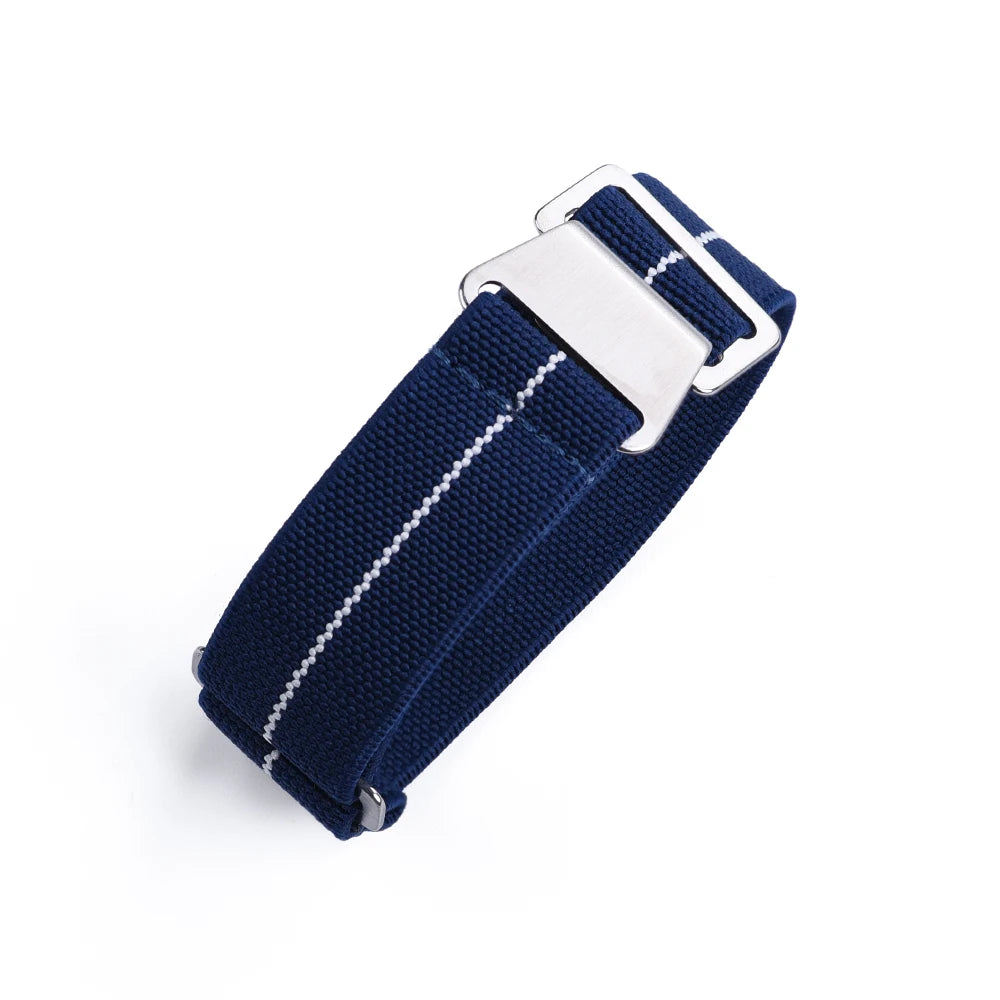 French Army Nylon Strap from the 60s, 20mm 22mm, for Parachute, Elastic, Nylon, Black, Blue, Green, Grey, Universal Fabric Watch Strap for Men