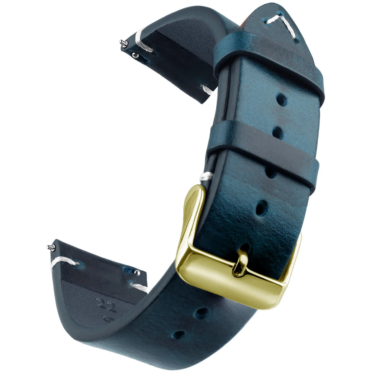 Bracelet de montre en cuir véritable de cire, bracelets de montre à dégagement rapide 18mm/19mm/20mm/21mm/22mm/24m, pour Samsung, Seiko, Oris, montre citoyen