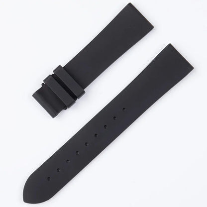 Cinturini per orologi universali in gomma fluorurata FKM di alta qualità, estremità piatte, 14/15/16/17/18 mm, per donne e bambini, compatibili Omega, Tissot, Longines.
