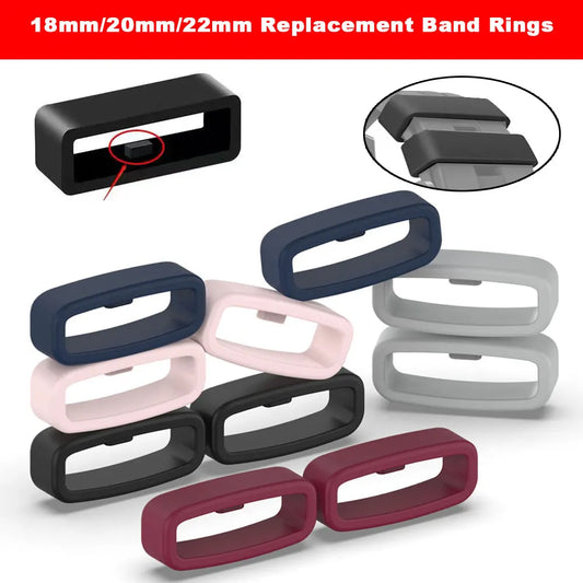 Fibbie per cinturini da 18/20/22/26 mm con anello di sicurezza per Garmin Fenix ​​​​7X 6S 6X 6 7 Pro 5X 5S 5 5 Plus Vivoactive 3 4 4S