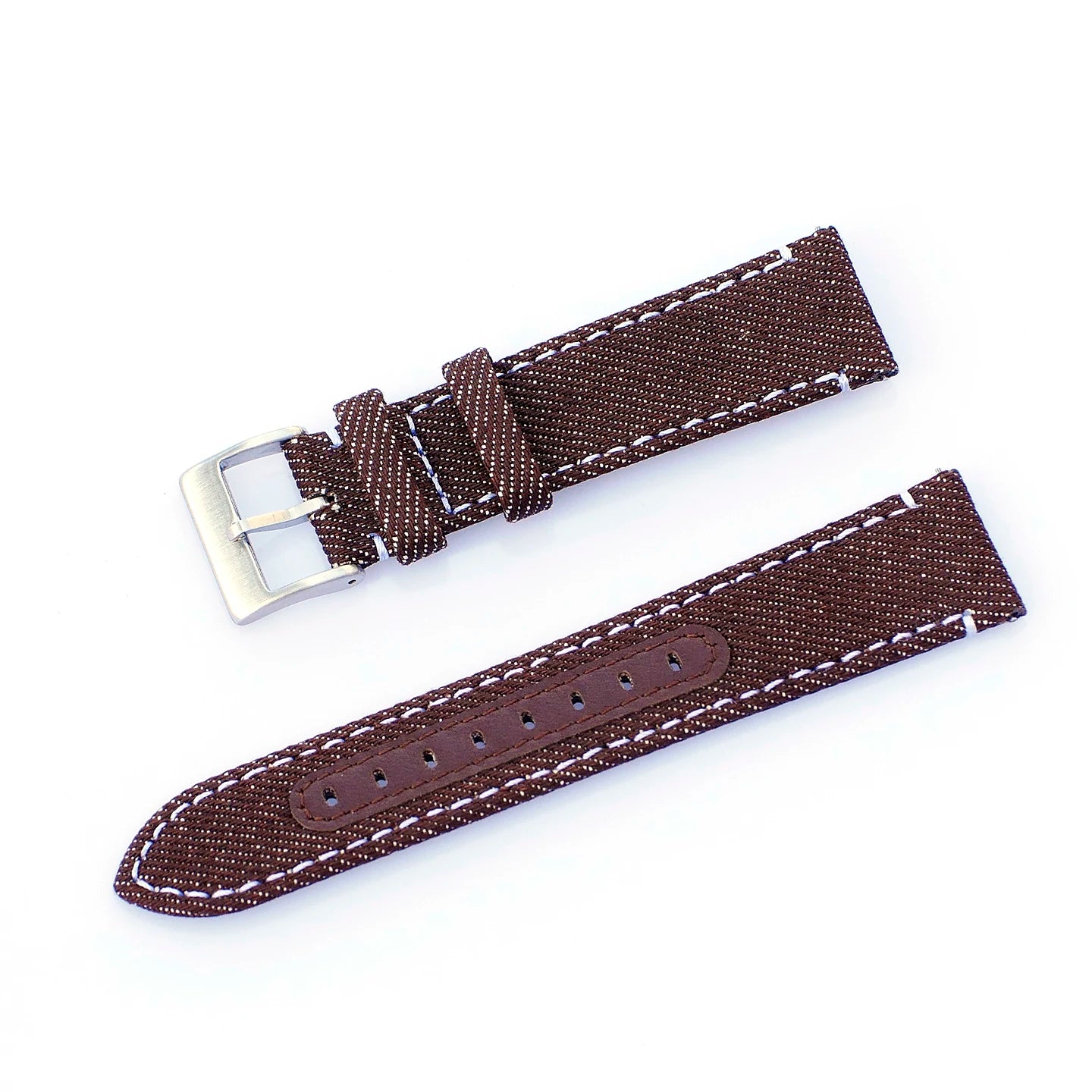 20mm 22mm Denim bracelet de montre à dégagement rapide toile bleue coton Jeans Denim bracelets de montre