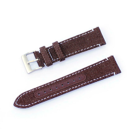 20mm 22mm Denim bracelet de montre à dégagement rapide toile bleue coton Jeans Denim bracelets de montre