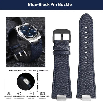 Pour Tissot 1853 Super Player PRX série T137.410/T137.407 bracelet de montre en cuir véritable T137 bracelet de montre en cuir surélevé pour hommes 12mm