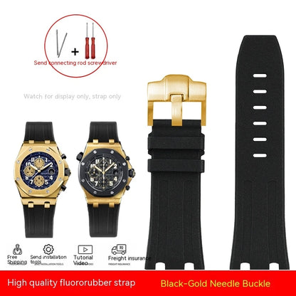 Cinturino per orologio da uomo in gomma, Audemars P Royal Oak Offshore, 42mm, 28mm, 15703, 15710, 26470, 28mm, con attrezzi