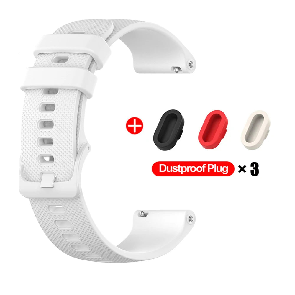 Cinturino per orologio in silicone per Garmin Venu 4/3/2/2s, 18mm 20mm 22mm, per Garmin Vivoactive 6/5/4/3/Forerunner 245