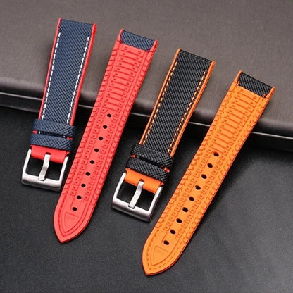 Per Mido timoniere comandante cittadino blu angelo serie cinturino orologio impermeabile in Nylon gomma cinturino orologio da 19mm 20mm 22mm 23mm