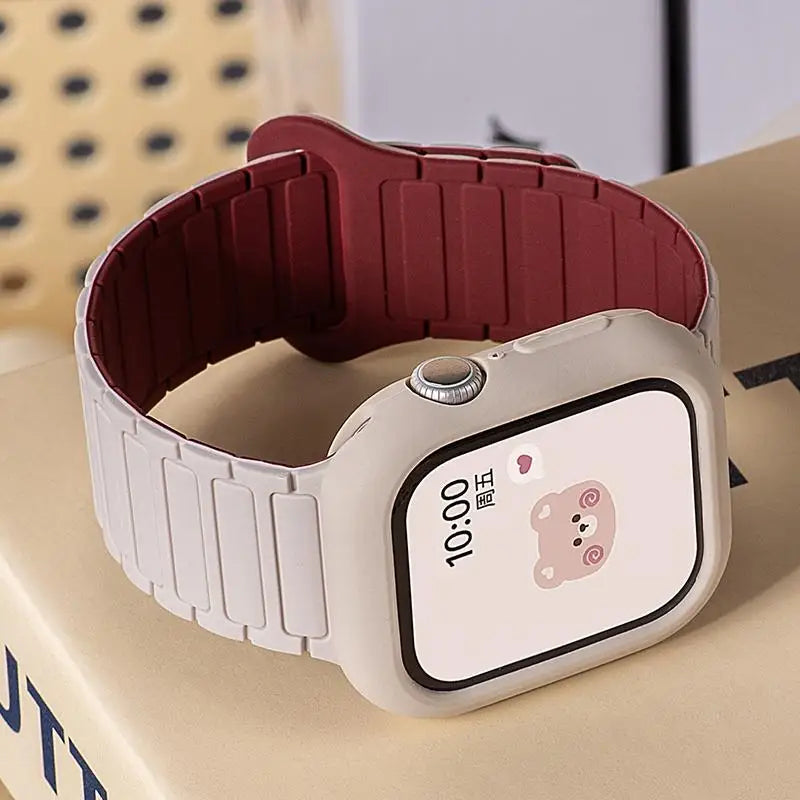 Magnetic loop + silicone case + adjustment tool for Honor Choice ROSSINI 2i smartwatch strap