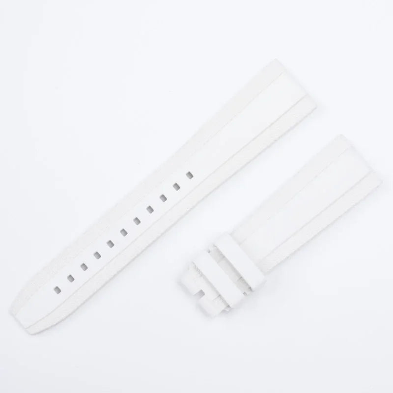 Bracelet en caoutchouc fluoré à motif tissé, 20/22mm, avec boucle de 18mm, pour bracelet de montre Breitling Superocean AVENGER Navitimer
