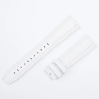 Bracelet en caoutchouc fluoré à motif tissé, 20/22mm, avec boucle de 18mm, pour bracelet de montre Breitling Superocean AVENGER Navitimer