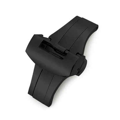 Boucle papillon en acier inoxydable, fermoir pliant pour Panerai, bouton de déploiement argent noir pour bracelet de montre en caoutchouc, 22mm 20mm