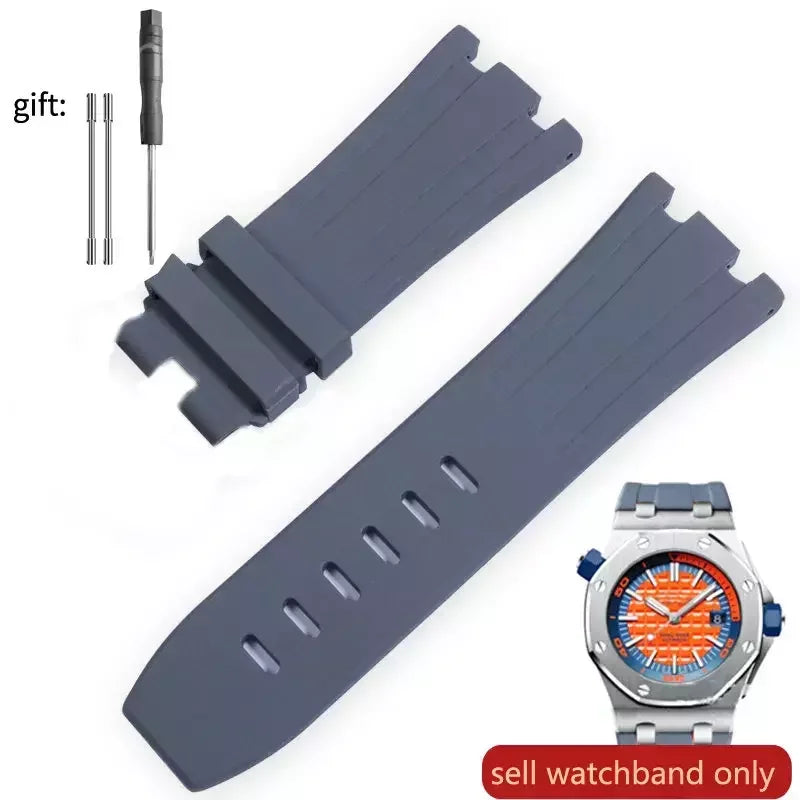 Pour AP Audemars et Piguet 15703 Royal Oak Offshore série étanche en caoutchouc Silicone bracelet de montre 28mm accessoires de montre hommes