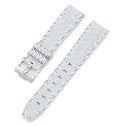 Bracelet de montre en caoutchouc et Silicone, 20mm, pour Omega X Swatch Joint MoonSwatch, pour Seamaster 300, pour hommes et femmes, extrémité incurvée