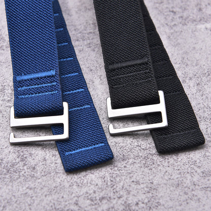 Bracelet de montre en nylon élastique Delugs Hook 20mm 22mm à boucle rapide pour hommes Seiko Omega Tudor, bracelet militaire