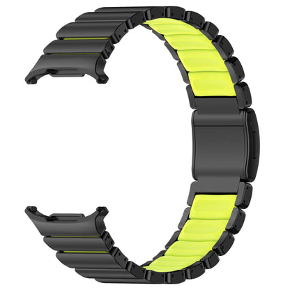 Luxury Titanium Magnetic Bracelet for Samsung Galaxy Watch Ultra 47mm, Silicone Strap for Galaxy Watch 8 40 44 Classic 46