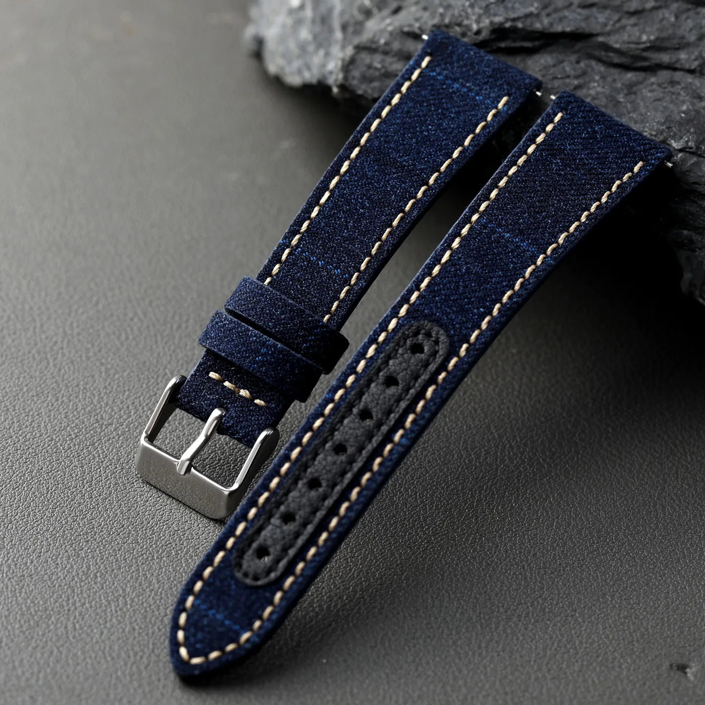 Handmade Formal Soft Quick Release Retro Style Men's Leather Watch Strap 18 19 20 21 22MM