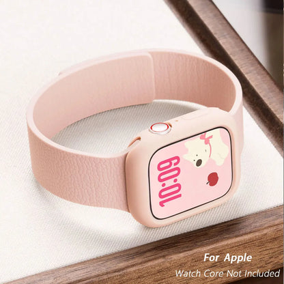 Étui et bracelet en silicone souple pour Apple Watch Ultra 49mm 46mm 44mm 40mm 45mm 41mm pour IWatch Series 6 SE 7 8 9 10 11