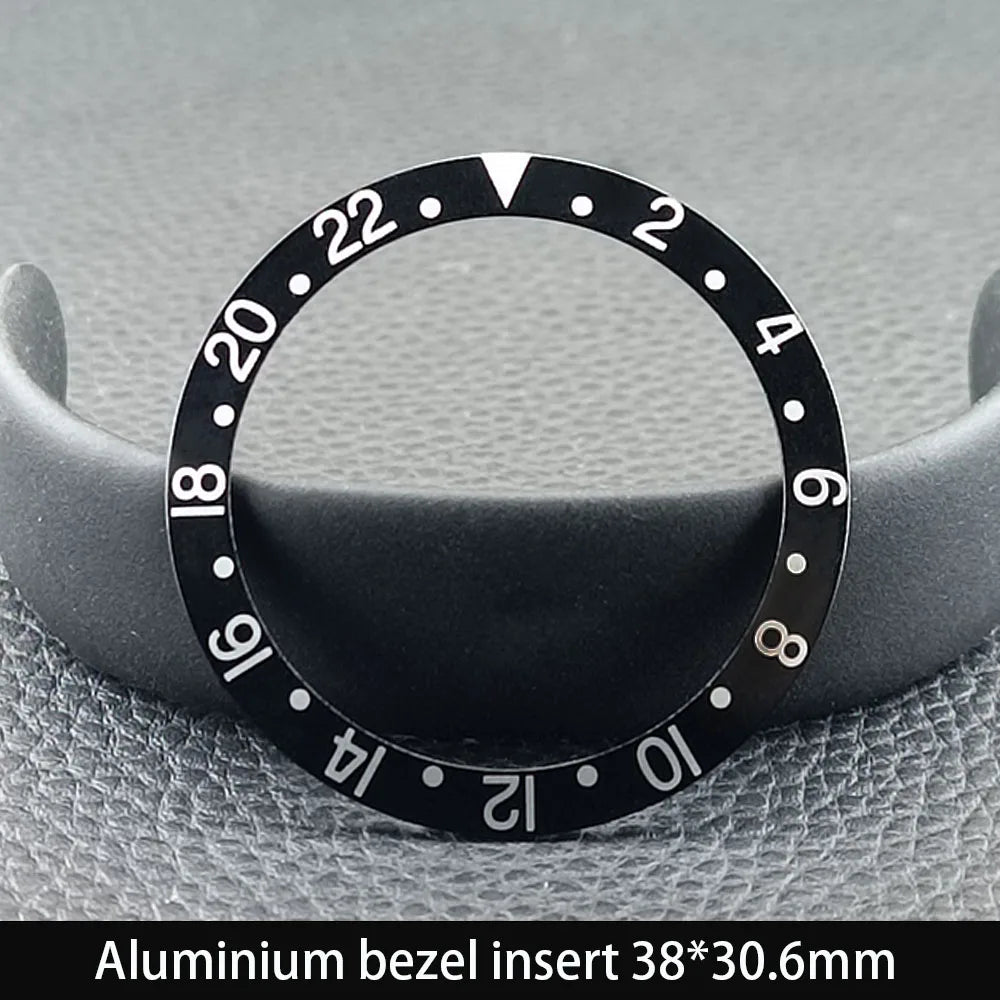 38mm x 30.6mm Sloped Ceramic Bezel GMT and Diving Watch Insert for 40mm Men's Watch Replacement Watch Bezel Inserts