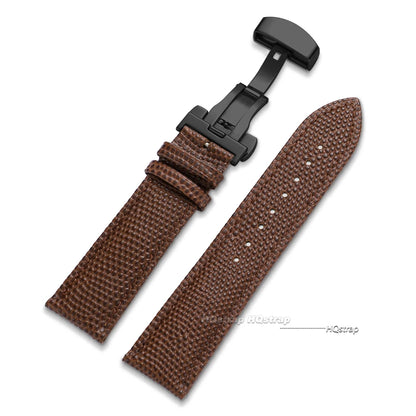 Cinturini per orologi in pelle di vitello, motivo lucertola, accessori per orologi 14 16 18 19 20 21 22mm, cinturino in pelle con chiusura a farfalla
