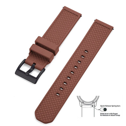 Premium Quality 18mm 20mm 22mm FPM/FKM Watch Strap, New Design Quick Release Fluoro Rubber Watchbands for Every Smartwatch Brand