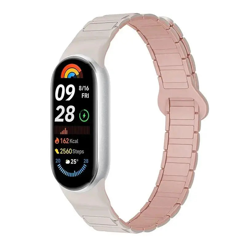 Bracelet magnétique en silicone pour Xiaomi Mi Band 10, 9, 8 – Accessoire de montre de sport