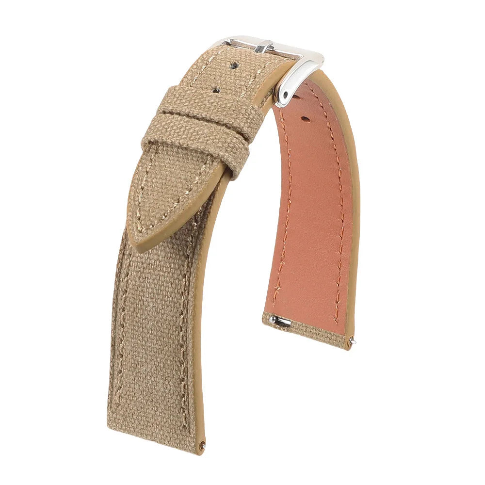 Bracelet de montre en toile de voile 18mm 20mm 22mm à libération rapide, en tissu toile haute densité, pour montres de marque