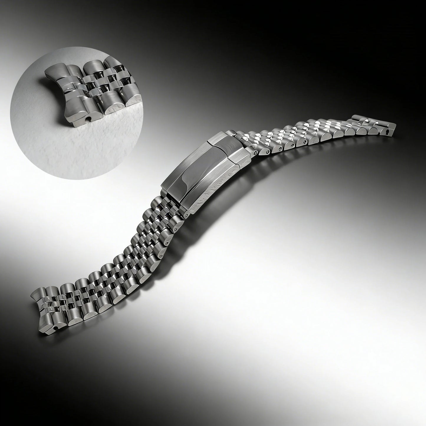 For Rolex 126334 126300DateJust41 21mm 904L Steel Replacement Watch Band Jubilee Bracelet with Oyster Clasp by Rolamy