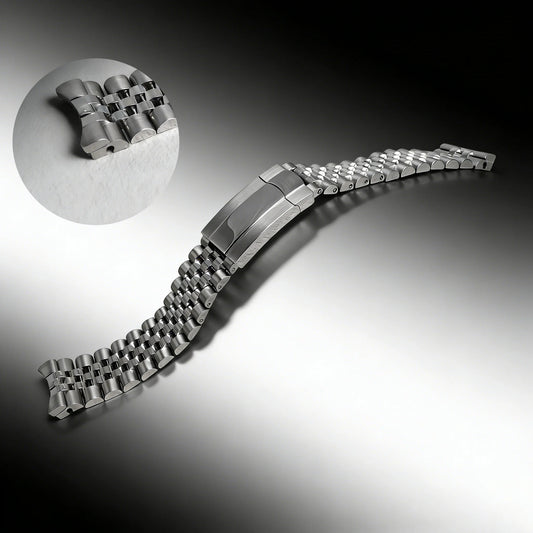 Per Rolex 126334 126300DateJust41 21mm 904L Bracciale di ricambio in acciaio per orologio Bracciale Jubilée con chiusura Oyster di Rolamy