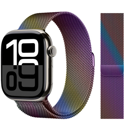 Apple Watch 米兰尼斯表带，46mm 44mm 45mm 40mm 42mm 41mm，适配 iWatch 系列 11 10 9 8 SE 7 6 Ultra 3 2