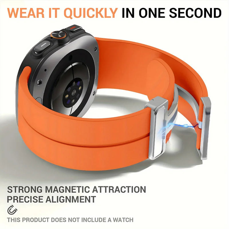 Bracelet magnétique à dégagement rapide Groove pour Samsung Watch Ultra, minimaliste, polyvalent et durable