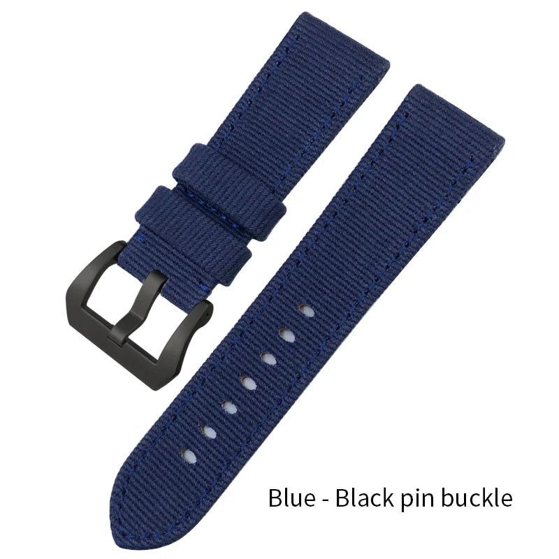Bracelet de montre en toile de nylon pour Panerai Shoor, bracelet de montre, noir, bleu, vert, PAM01118, 441, 111, 24mm, 26mm, nouveau