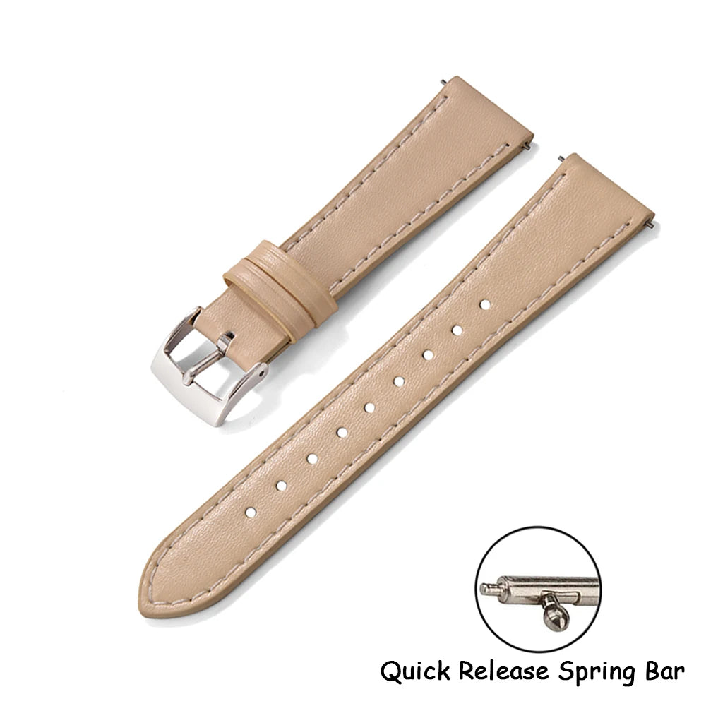 Cinturino in pelle 20mm 22mm a sgancio rapido universale orologio braccialetto in morbida pelle per uomo e donna per Omega Seiko Cartier