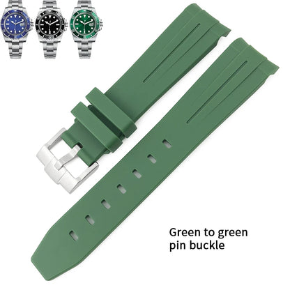 Bracelet de montre en caoutchouc et silicone pour Submariner, RequiGstuff, Oysterflex, Rolex, Omega, MoonSwatch, SeATM, 19mm, 20mm, 21mm, 22mm