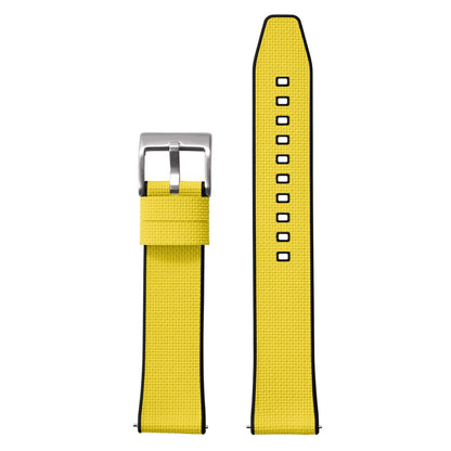 Cinturino in gomma FKM in tela per vela 18mm 19mm 20mm 21mm 22mm 24mm, top FKM a sgancio rapido + base FKM, vestibilità perfetta, cinturino universale piatto per orologio