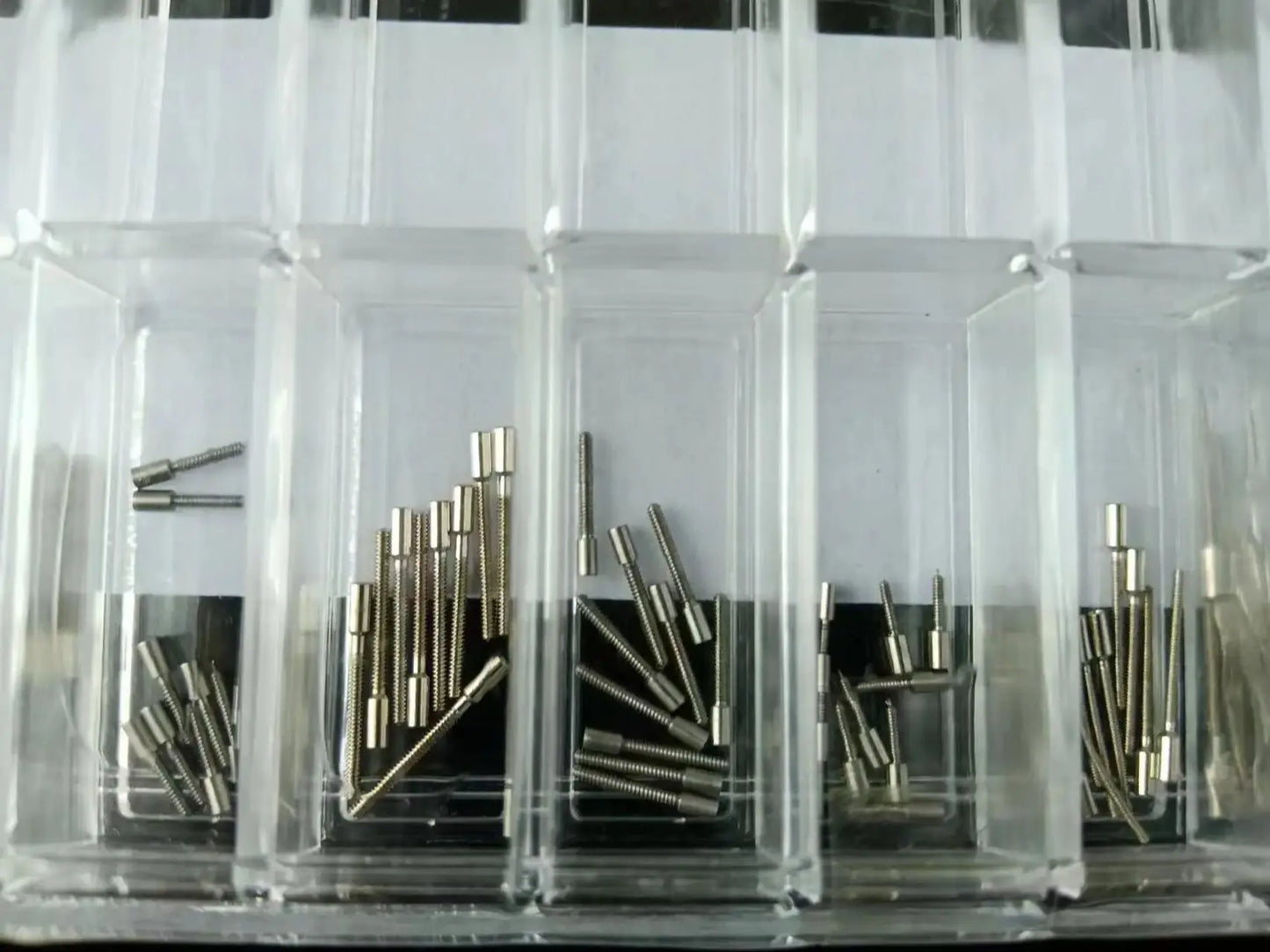 Ensemble de 90 pièces d'extension de couronne, extensions de tige de remontage de montre pour mouvement de montre, 13 tailles