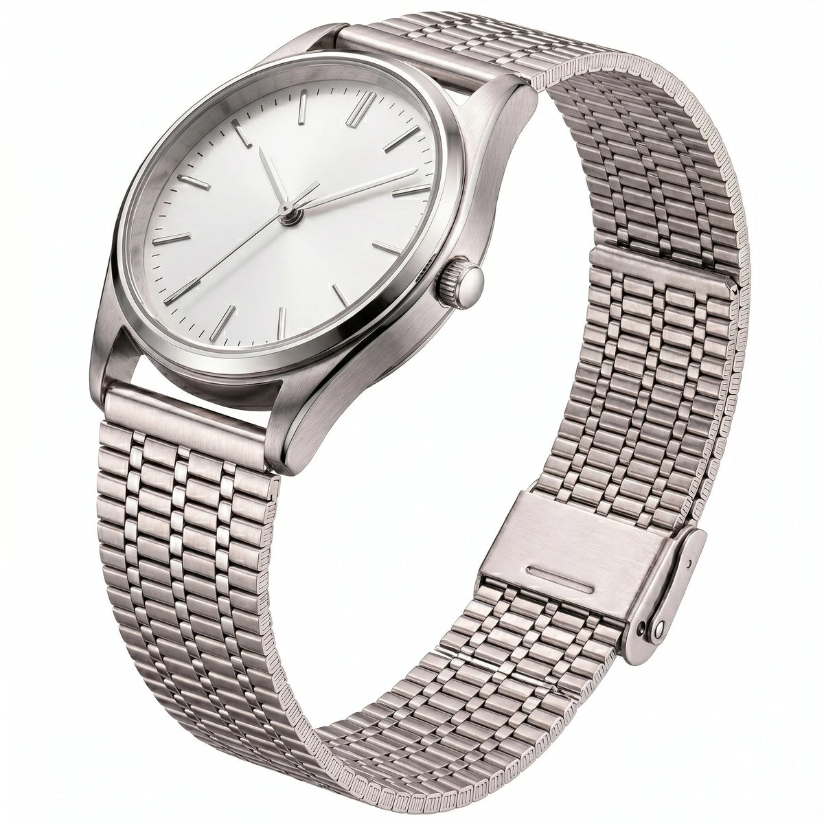 Correa de reloj de acero inoxidable de 20 mm 22 mm, correa de repuesto de malla metálica transpirable para hombres y mujeres con barra de resorte de liberación rápida
