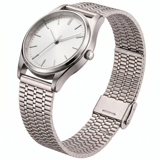 Cinturino per orologio in acciaio inossidabile da 20 mm 22 mm, cinturino di ricambio in maglia metallica traspirante per donne e uomini con barra a molla a sgancio rapido