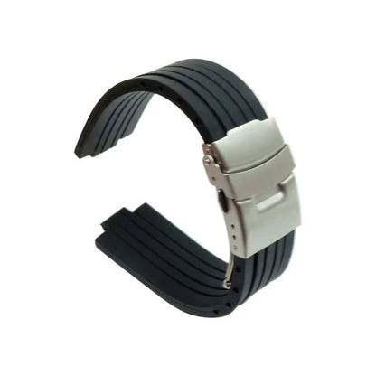 Cinturino in gomma siliconica per orologio Oris Aquis, cinturino impermeabile, cinturino convesso, nero, 7330, 7740, 22x12mm, 24x11mm, 24x12mm