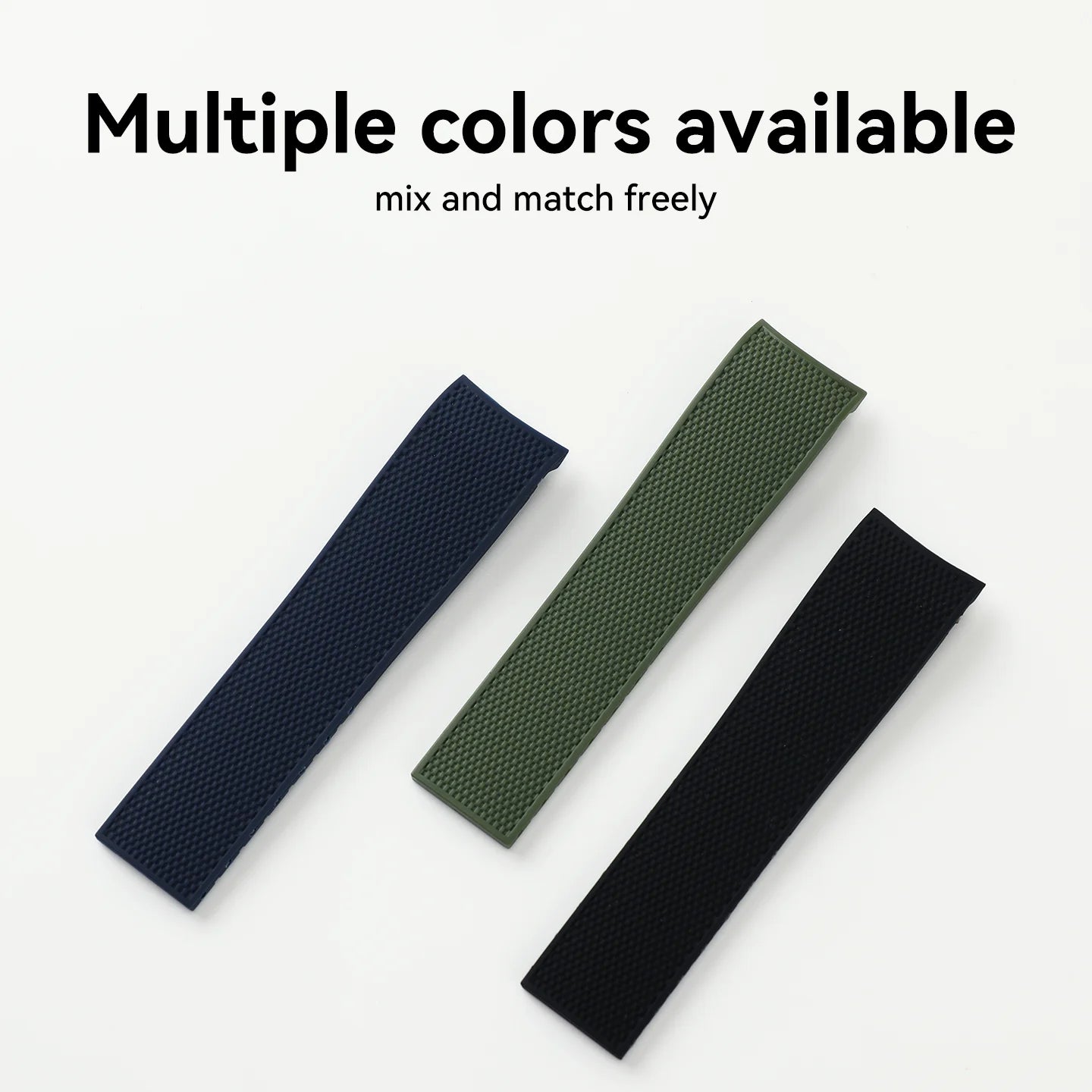 Bracelet de montre en caoutchouc de 21 mm pour la collection Longines Conquest – Bracelet de remplacement élastique souple