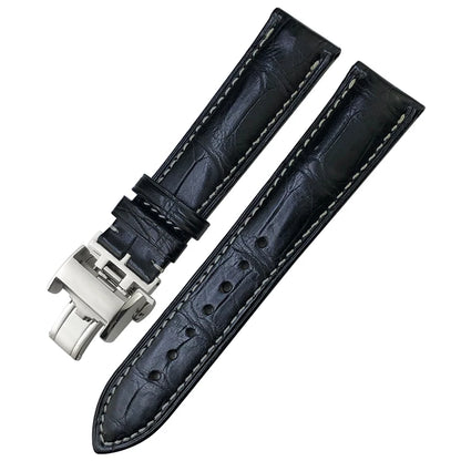Cinturino per orologio in pelle di alligatore americano, in pelle di coccodrillo, 16mm 18mm 19mm 20mm 21mm 22mm, per cinturino per orologio Longines Master L2 L3 L4 L5