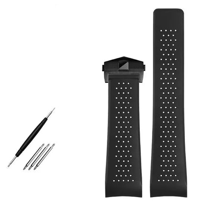 Bracelet de montre caoutchouc pour TAG Heuer Grand Carrera et autres