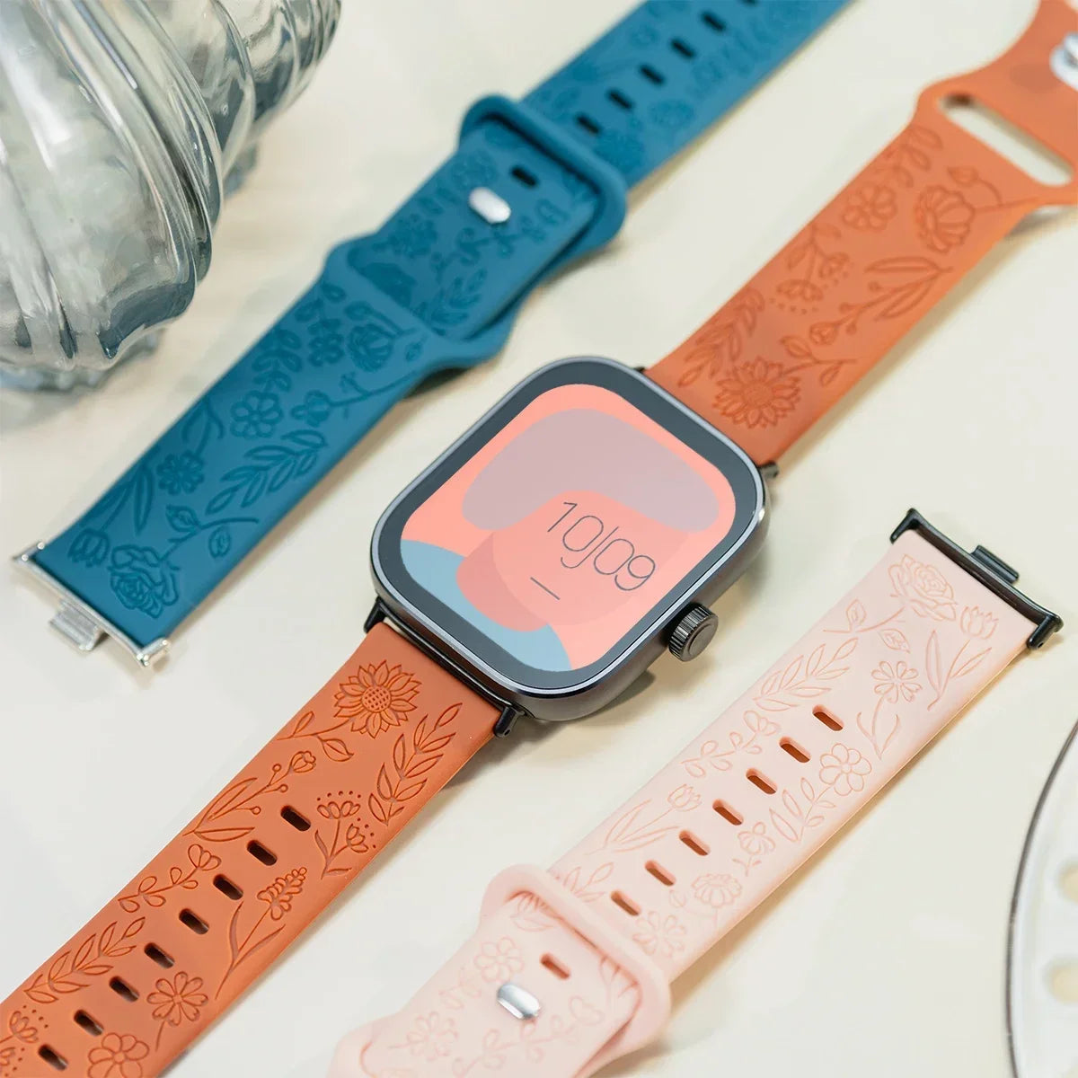 Carved Strap for Redmi Watch 6 5 4, Magnetic Silicone Bracelet for Redmi Watch 5 Active 3 Lite 5 Lite 3 Active