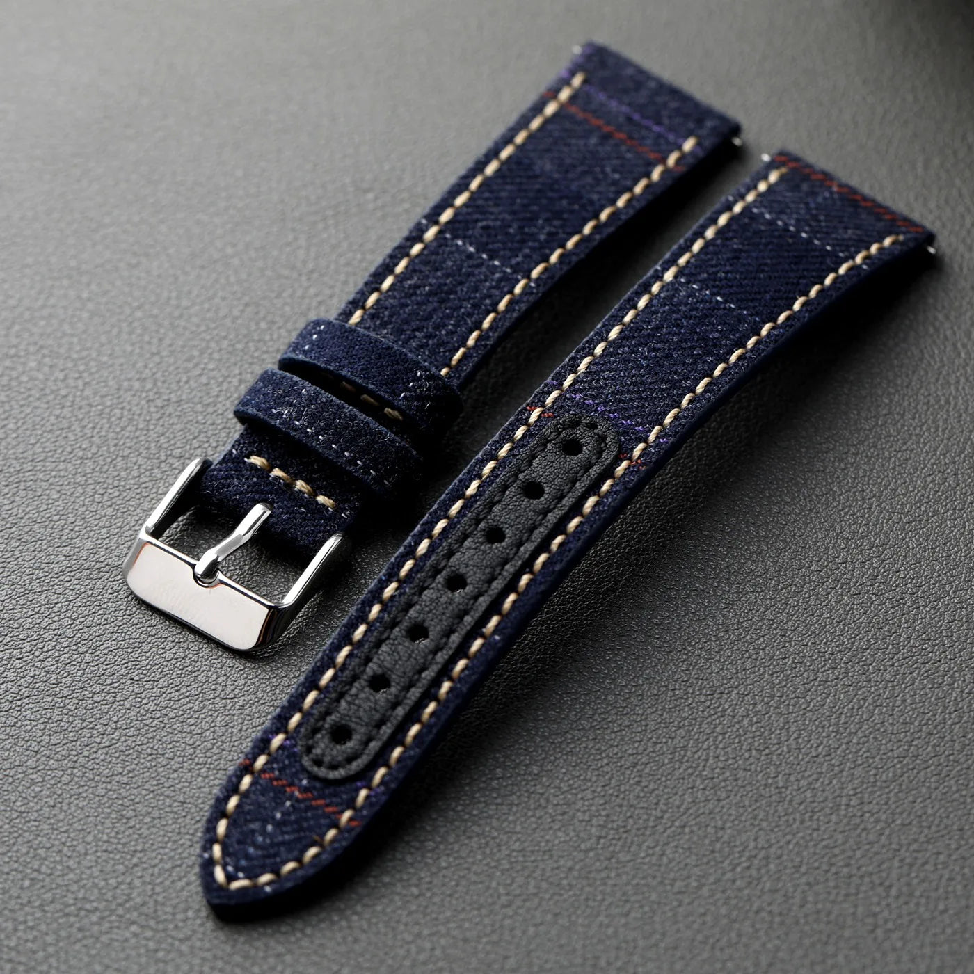 Handmade Formal Soft Quick Release Retro Style Men's Leather Watch Strap 18 19 20 21 22MM