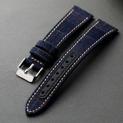 Handmade Formal Soft Quick Release Retro Style Men's Leather Watch Strap 18 19 20 21 22MM